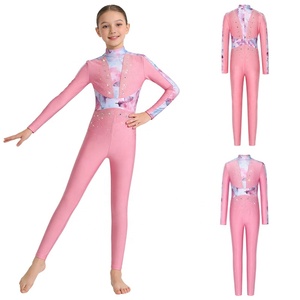 Justaucorps de gymnastique pour filles de 6 à 16 ans, justaucorps intégral, ballet, danse artistique, patinage artistique, costumes de danse moderne, compétition - Product Image 5