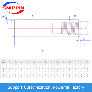 Din7979 chân song song với chủ đề nội bộ 45 # Thép gb120 đường kính 4 6 8 <span class=keywords><strong>mm</strong></span> chốt chốt - Product Image 6