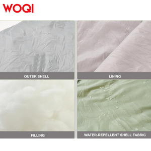 Sac de couchage Woqi Envelope gris clair 0,5 kg en nylon respirant et compact pour adultes et enfants, idéal pour les voyages en sac à dos - Product Image 4