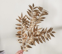 2024 feuilles de couleur or Offre Spéciale décoration de Noël feuilles artificielles décor