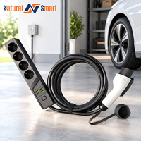 Version améliorée V2L câble électrique voiture côté décharge prise EV chargeur Type2 16A avec prise EU extérieur
