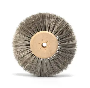TDF Stainless Steel Wire Wheel Brush Rotary Tool for Metal Buffing Polishing with Wood or PP Core