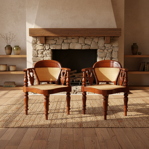 Sillón de Estilo Tradicional Hecho a Mano, Madera Maciza Ecológica, Duradero, Ajustable, con Espacio de Almacenamiento, Otros Muebles para Sala de Estar - Product Image 1