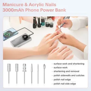 Venta Directa de Fábrica, Taladro de Uñas Profesional Recargable Portátil con Velocidad Ajustable de 35000 rpm, Taladro de Uñas Inalámbrico - Product Image 6