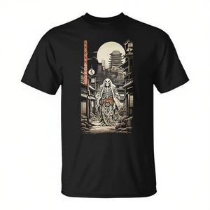 Camiseta vintage con diseño de esqueleto Yokai Demon de la arte japonesa Edo Ukiyo E - Product Image 2