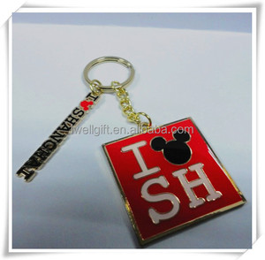 Personnalisé <span class=keywords><strong>J</strong></span>'aime ShangHai En Alliage de Zinc Porte-clés - Product Image 1