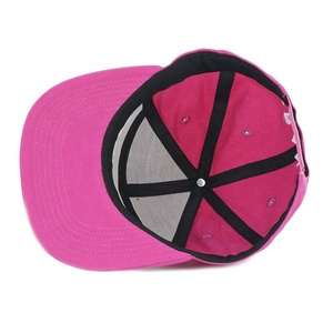 <span class=keywords><strong>Casquette</strong></span> de baseball Vintage pour femmes, Hip-Hop, vente en gros, bord plat, rose, écusson tissé, 7 panneaux - Product Image 6