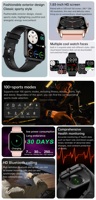 Montre Connectée avec Fonction d'Appel Écran Tactile Compatible iPhone Android