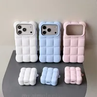 Coque de téléphone antichoc en silicone 3D effet nuage avec breloque, compatible avec iPhone 18 17 16 15 13 12 Pro Max