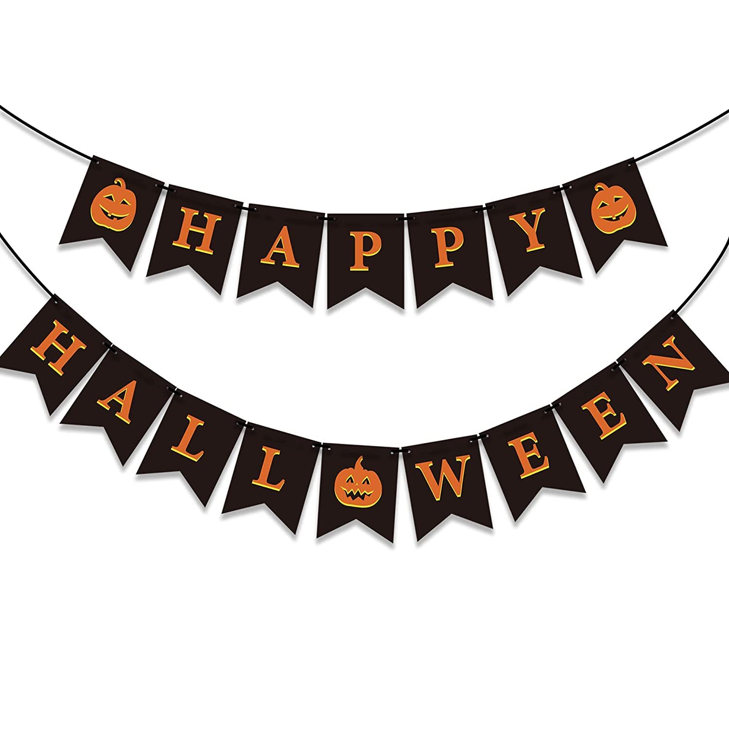 Lila Glitzer-Trank & Schwarzer Fledermaus-Banner - Halloween-Dekoration Set