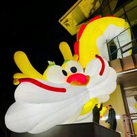 Ballon gonflable en PVC personnalisé en forme de dragon avec lumières, durable, facile à installer, promotion commerciale, décorations multi-usages, imperméable