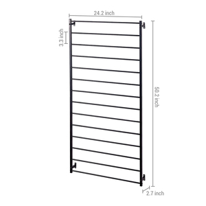 Treillis <span class=keywords><strong>de</strong></span> jardin en fil métallique noir moderne, grand, à fixer au <span class=keywords><strong>mur</strong></span>, support en treillis pour plantes grimpantes - Product Image 6
