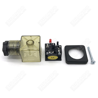 Connecteur de prise de bobine de solénoïde AC DC brun DIN43650A PG11 IP65 2P+E avec indicateur LED DIN 43650A DIN 43650 Forme A