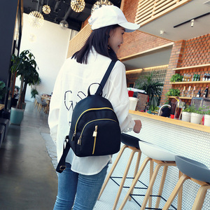 <b>Black</b> <b>Women</b> <b>Backpack</b> Casual Travel Daypack Zipper School Bag - Product Image 6