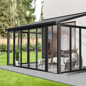 Structure en aluminium Jardin d'hiver Conservatoire Solaires Maisons en verre pour villa Jardin Dernier étage - Product Image 5