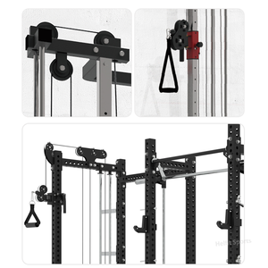 Equipo de gimnasio Squat <span class=keywords><strong>Rack</strong></span> Power <span class=keywords><strong>Rack</strong></span> Trainer 3D plegable multifuncional Smith Machine con pila de pesas - Product Image 5