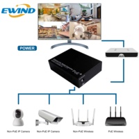Konverter Media POE 1000M, Port SFP tunggal/Port serat ganda/1310nm/1550nm untuk kamera IP CCTV dan AP nirkabel