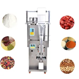 Mesin kemasan pengisi Spiral otomatis makanan ringan kemasan Popcorn kepingan kentang kacang mete multifungsi