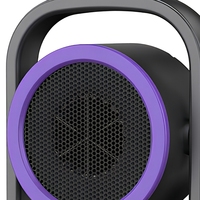 Chauffage électrique compact autonome 500W, mini-ventilateur chauffant à chauffe rapide, 2 niveaux de température pour la maison, le bureau et l'hiver