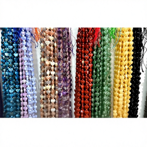 สร้อยข้อมือสไตล์โบฮีเมียนประดับด้วยลูกปัดหินอาเกต สร้อยลูกปัด ผลิตในอินเดีย - Product Image 1