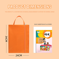 Carpeta de documentos de tela Oxford impermeable personalizable al por mayor, tamaño A4, de una sola capa, con cremallera, bolsa de almacenamiento.
