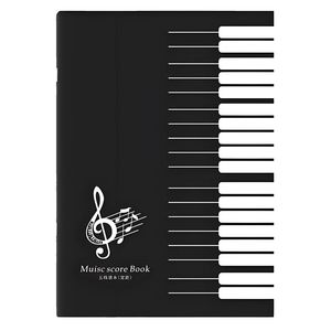 Cuaderno de práctica de música de 16K con espacios amplios para piano, guitarra y estudiantes de música, con contenido de teoría musical - Product Image 1