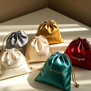 Bulk Velvet Cloth <b>Drawstring</b> <b>Pouch</b> Portable Dustproof Bag for Jewellery Earrings Rings Gift Packaging - Product Image 1