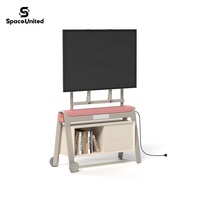 SpaceUnited - Zone de collaboration de bureau moderne - Borne multimédia mobile tout acier pour brainstorming