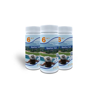 Hot Tub Spa Appareil d'examen de l'acuité visuelle Manuel Bandes de <span class=keywords><strong>test</strong></span> à 6 voies Chlorure de sodium Sel Détection de nitrites chauds - Product Image 4