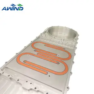 China melhor radiador de calor personalizado, grande tamanho do radiador do calor do equipamento industrial do alumínio do dissipador de calor do oem para o adaptador,