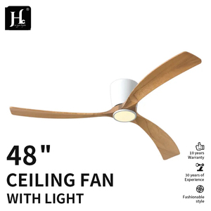 Ventilador de Techo LED de Metal DC de 42 y 52 Pulgadas con Tres Aspas, Control Remoto y Tecnología Inteligente Silenciosa - Product Image 3