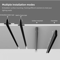 Lampe sur rail Led magnétique réglable en fer et aluminium, montage en Surface, 6W 12W 18W 20W 24W 30W 40W, 10 pièces