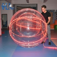 Ballon de football à bulles gonflable en PVC/TPU, écologique, non toxique, durable, amusant, de haute qualité, taille personnalisable, logo personnalisé, vente chaude