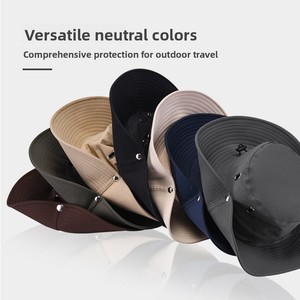 <span class=keywords><strong>Sombrero</strong></span> de Senderismo para Exteriores, Protección Solar para <span class=keywords><strong>Mujer</strong></span>, <span class=keywords><strong>Sombrero</strong></span> de Pescador para Hombre, Protección Solar para <span class=keywords><strong>Trekking</strong></span> de Verano, Impermeable, de Secado Rápido, a Rayas - Product Image 5