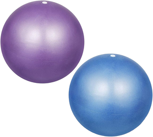 2 Pelotas Mini de Yoga y Pilates Antiexplosión con Superficie Antideslizante para Entrenamiento de Core, Ejercicios de Equilibrio y Reemplazo de Silla de Oficina - Product Image 1