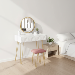 Tocador <span class=keywords><strong>de</strong></span> Diseño Moderno, Muebles <span class=keywords><strong>de</strong></span> Dormitorio, Tocador <span class=keywords><strong>de</strong></span> Maquillaje Multifuncional Simple y Moderno Estilo Princesa - Product Image 1