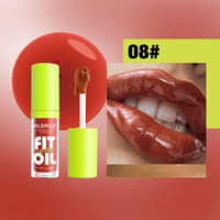 8 couleurs Lip Careoil Lipgloss Mirror Finish Baume à lèvres dodu nacré longue durée Lipoil transparent
