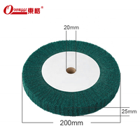 Usine de Foshan, roue à lamelles abrasive non tissée, OEM pour le finissage et le polissage de l'acier inoxydable