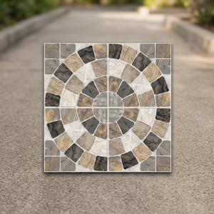 Carreaux de sol en porcelaine gaufrée rustique mat 400x400mm 9mm, qualité export, antidérapants, pour extérieur, revêtement de sol numérique - Product Image 4