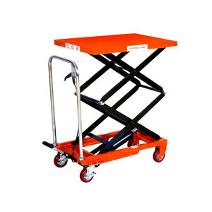 Table élévatrice télescopique de luxe, pont central, blanc, Table de levage, remorque télescopique tractables, Table de travail aérienne - Product Image 4