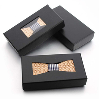 Boîte à nœud papillon personnalisée en carton, boîte cadeau en kraft nouée à la main, boîte à nœud papillon haut de gamme