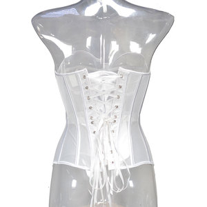 Corsé Elegante de Malla Transparente sin Tirantes con Escote Corazón y Varillas, Cincher de Cintura, Bodice Sobrepecho para Sesión de Fotos Nupcial - Product Image 2