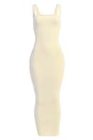 Robes pull blanches et brunes pour l'automne, élégantes, décontractées, longues, moulantes, sexy, côtelées, grandes tailles, simples, ODM, pour adultes