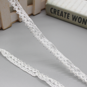 Bordure en dentelle perlée transparente <span class=keywords><strong>pour</strong></span> voiles de mariée et cols de robes de soirée - Product Image 1