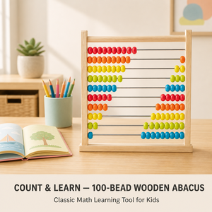 Abacus 100 pièces, durable, fait main, miniature, pour enfants de 3 ans et plus, apprentissage Montessori, cadeau, logo personnalisé OEM, ANNA & BECK - Product Image 3