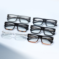 Vente en gros de lunettes de protection contre la lumière bleue classiques personnalisables, tendance, populaires, style Ins, montures carrées unisexes