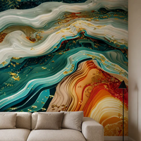Rouleaux de mousse décoratifs modernes et simples UDK, très demandés, 1,2 x 2,5 m, imperméables, impression UV 3D, pour fond mural populaire