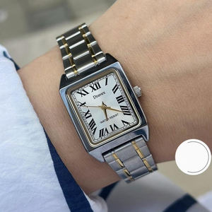 <span class=keywords><strong>2026</strong></span>年工場卸売カシオ風クラシックスクエアクォーツ腕時計女性用簡潔スタイル合金ケース革バンド - Product Image 2