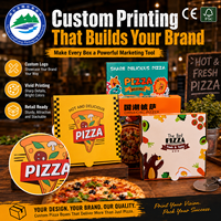 Boîtes à pizza en carton ondulé gaufré sur mesure LongXiang, vente en gros, 7-18 pouces, pour emballage alimentaire