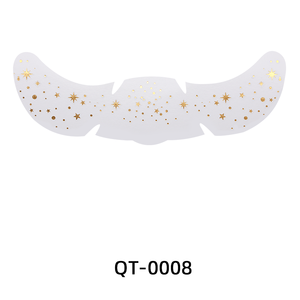 Autocollants de paillettes dorées argentées tendance, taches de rousseur nues, tatouage facial pour femmes, accessoires de maquillage pour la décoration artistique de performance - Product Image 3